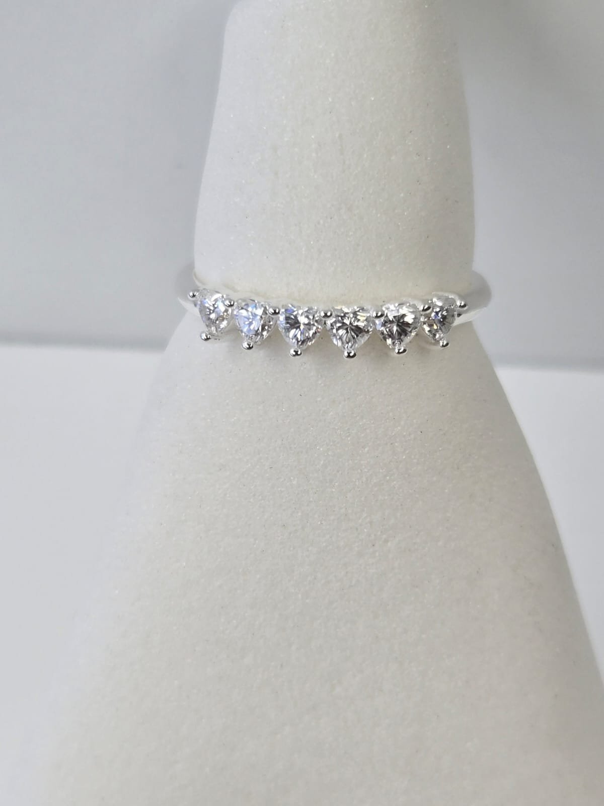 Meia Aliança Moissanite com Certificado - Imagem 3